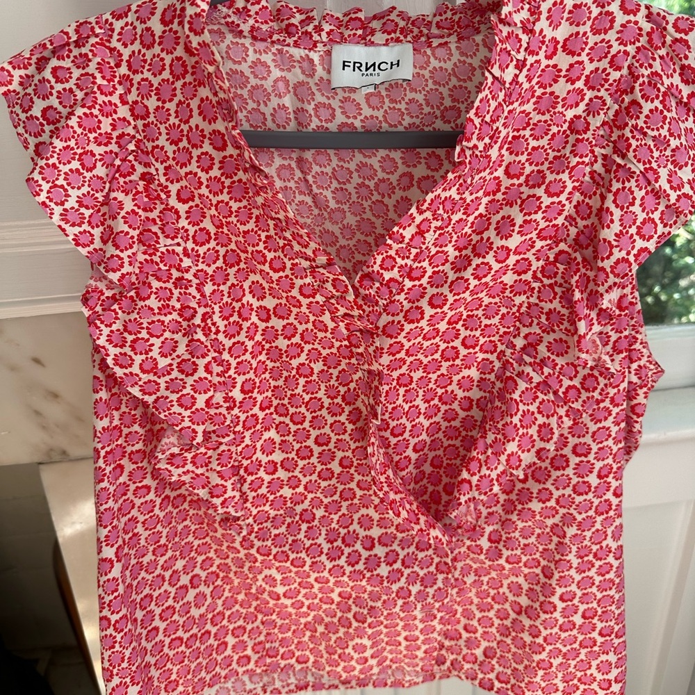 Frnch Pink Floral Women's Top